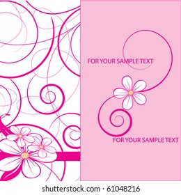 Abstract flowers background with place for your text