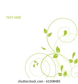 Abstract flowers background with place for your text