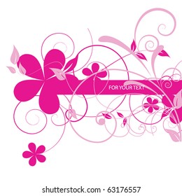 Abstract flowers background with place for your text