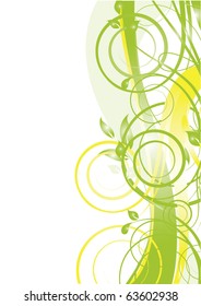 Abstract flowers background with place for your text