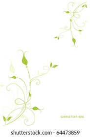 Abstract flowers background with place for your text