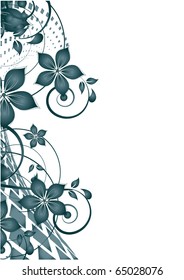 Abstract flowers background with place for your text
