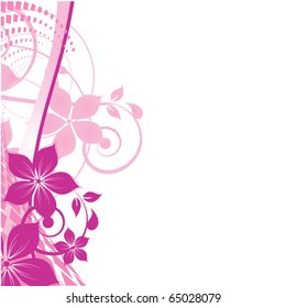 Abstract flowers background with place for your text