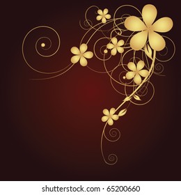 Abstract flowers background with place for your text