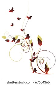 Abstract flowers background with place for your text