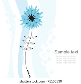 Abstract flowers background with place for your text