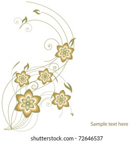 Abstract flowers background with place for your text