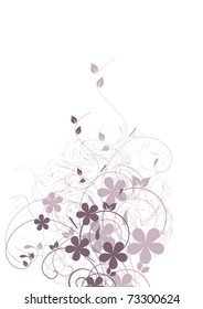 Abstract flowers background with place for your text