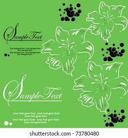 Abstract flowers background with place for your text