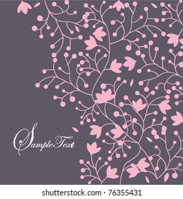 Abstract flowers background with place for your text