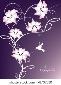 Abstract flowers background with place for your text