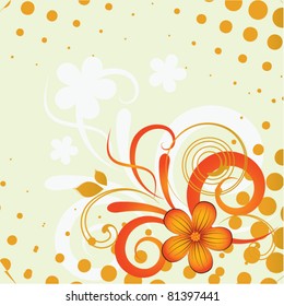 Abstract flowers background with place for your text