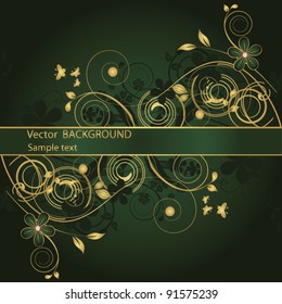 Abstract flowers background with place for your text
