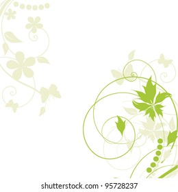 Abstract flowers background with place for your text