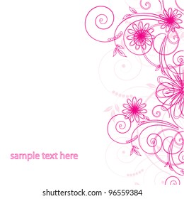 Abstract flowers background with place for your text