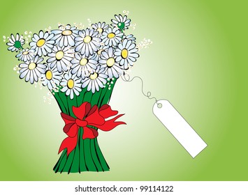 Abstract flowers background with place for your text