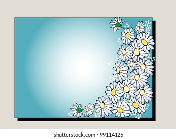 Abstract flowers background with place for your text