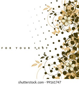 Abstract flowers background with place for your text