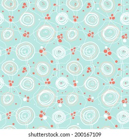 Abstract flowers background. Vector illustration.