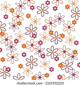 Abstract flowers background - vector image