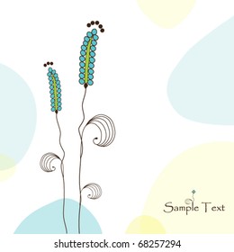 Abstract flowers background for your design