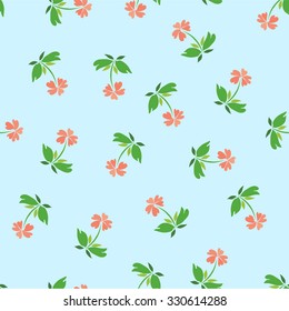 Abstract flowers (blue)