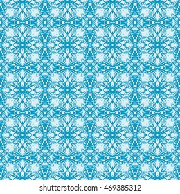 abstract flowers. blue. Seamless vector illustration. to design greeting cards, backgrounds, wallpaper, interior design.