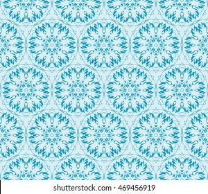 abstract flowers. blue. Seamless vector illustration. to design greeting cards, backgrounds, wallpaper, interior design.