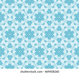 abstract flowers. blue. Seamless vector illustration. to design greeting cards, backgrounds, wallpaper, interior design.