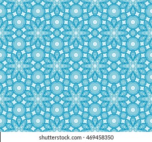 abstract flowers. blue. Seamless vector illustration. to design greeting cards, backgrounds, wallpaper, interior design.