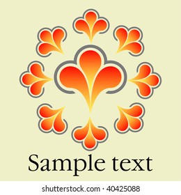 Abstract flowers color pattern . Vector illustration.