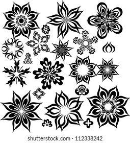 abstract flowers for design