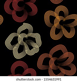 Abstract flowers for fabric design. Decorative floral pattern. Beautiful vector pattern. Vintage flowers, great design for any purposes