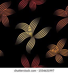 Abstract flowers for fabric design. Decorative floral pattern. Beautiful vector pattern. Vintage flowers, great design for any purposes