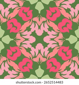 fleurs abstraites, Héritage, grec, zigzag, Tapis, rayure, motif, ikat, Image vectorielle, illustration, maya, antique, arête, primitif, nomade, Zuni, Kilim, Totem, Batik, Pétroglyphe, Motifs de poterie, Sym