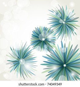 Abstract flowers and lights