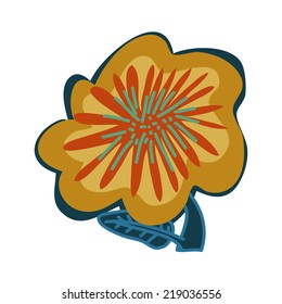 Abstract flowers may use for wedding design