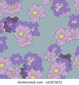 abstract flowers on a colored background