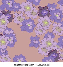 abstract flowers on a colored background