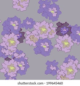 abstract flowers on a colored background