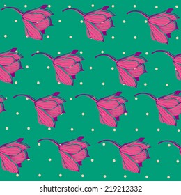 Abstract flowers pattern.