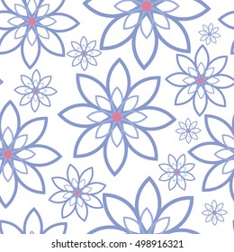 Abstract flowers pattern