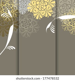 abstract flowers pattern background for design