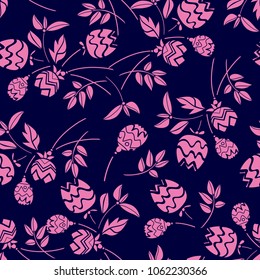 Abstract Flowers Pattern Seamless, Flowers Background  