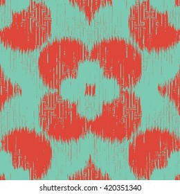 Abstract flowers pattern seamless vector background tile