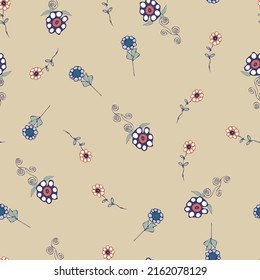 Abstract flowers repeating, fun for all ages.