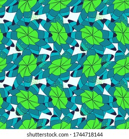 Flores abstractas en un fondo sin costuras.