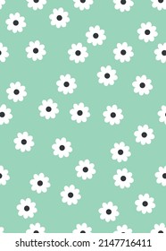 Abstrakte Blumen nahtlos Muster Design. Vektorgrafik.