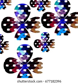Abstract flowers in shades of space