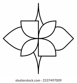 Abstract Flowers Shape for Element, Logo idea, Background